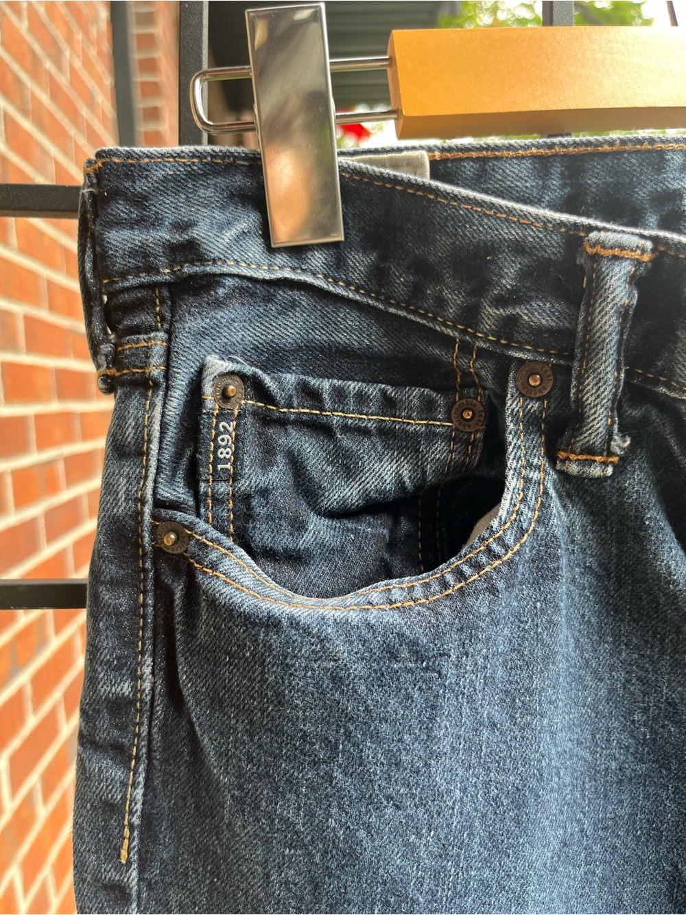 Abercrombie & Fitch Dark Blue Relaxed Fit Jeans